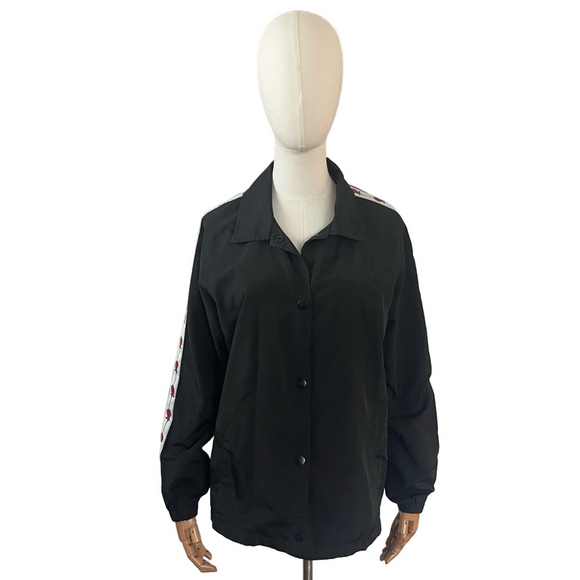 Empyre Leona Black Jacket with Rose Sleeve Size M - Picture 3 of 10